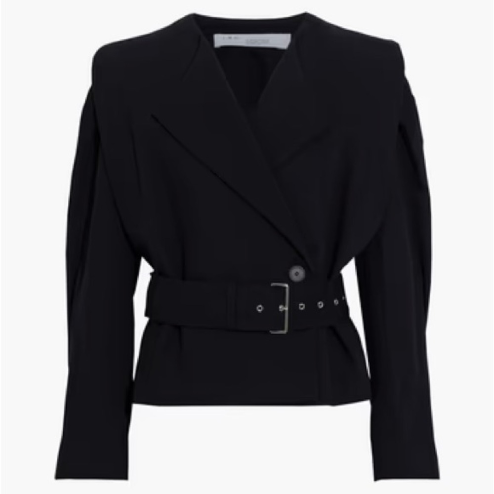 IRO polka jacket Black Belted Blazer with Tailored Silhouette